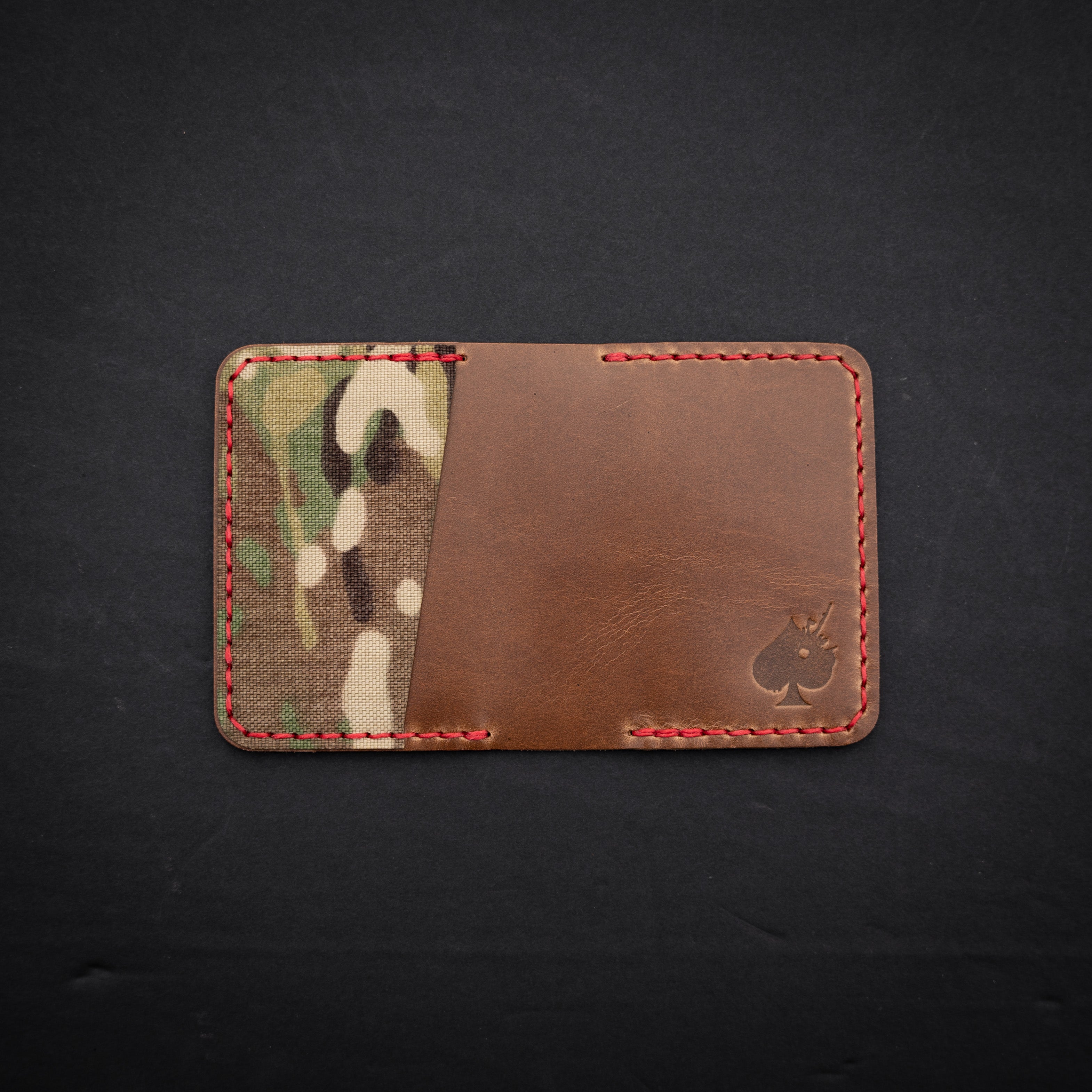 Leather Multicam Wallet Grind Ops Coffee Co