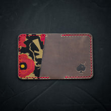 Load image into Gallery viewer, Aloha Poppies of War Leather Wallet
