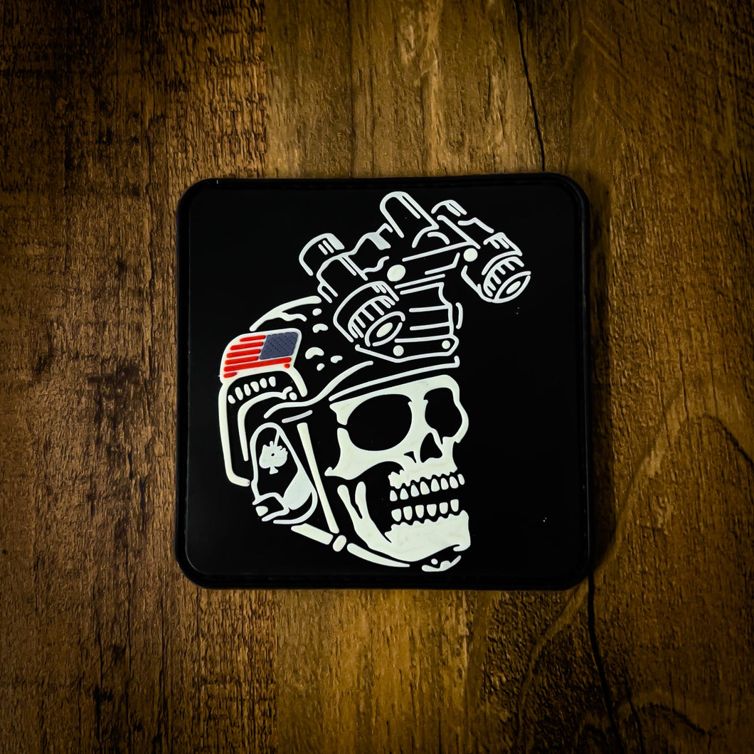 DEATH BEFORE DECAF PATCH GITD Grind Ops Coffee Co