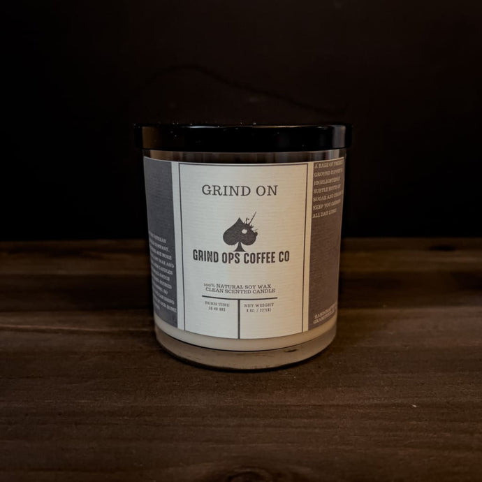 GRIND ON CANDLE Grind Ops Coffee Co